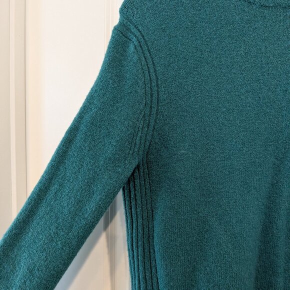 J. Crew Sweater Women's Small Emerald Green Mock Neck Supersoft Yarn Wool #J6366 - Picture 9 of 16